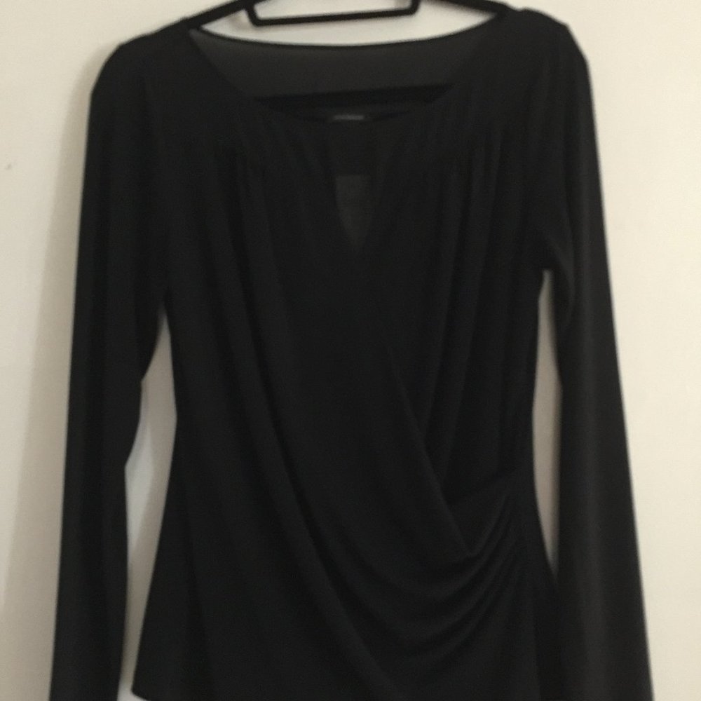Ann Taylor Drape Front Blouse